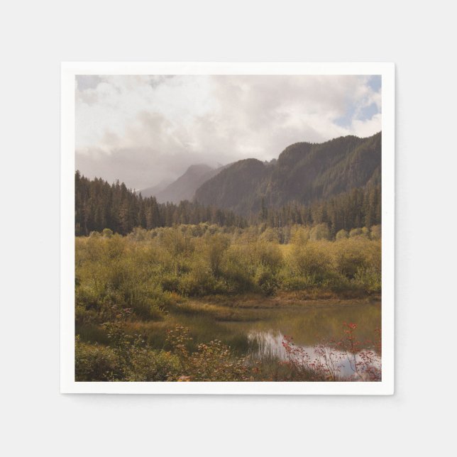 Hösten i bergen pappersservett (Framsidan)