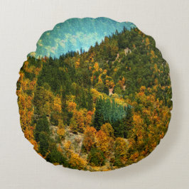Hösten i bergen.... rund kudde