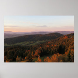 Hösten i Beskids Polen Poster