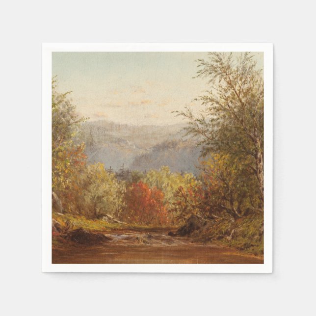 Hösten i Catskills – Charles W. Knapp Pappersservett (Framsidan)