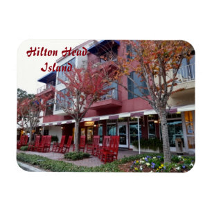 Hösten i Hilton Head Island - Harbor Town Shops Magnet