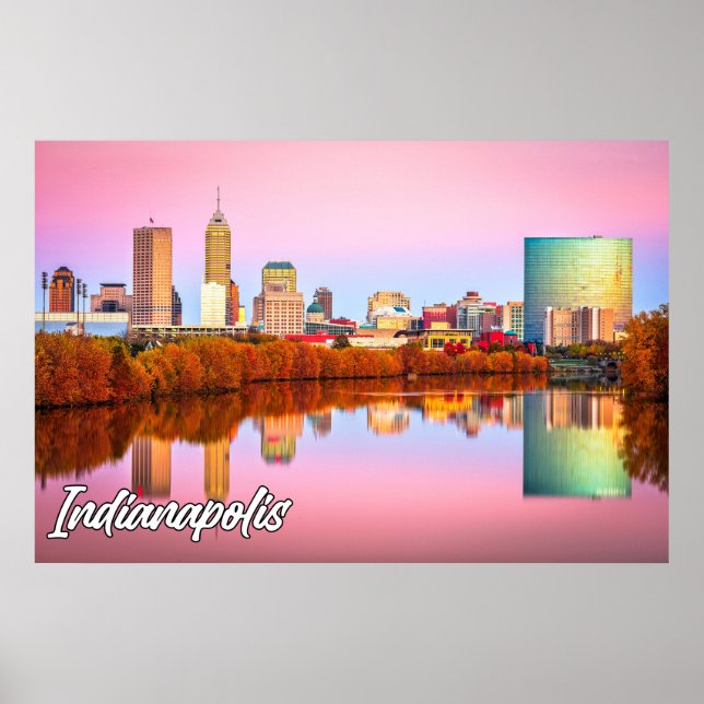 Hösten i Indianapolis, Indiana, Förenta staterna Poster (Framsidan)