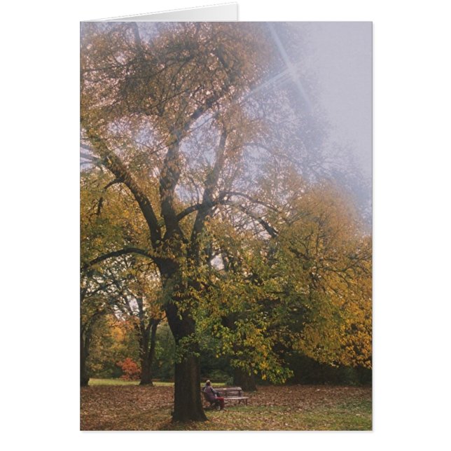 Hösten i Melbourne Hälsningskort (Framsidan)