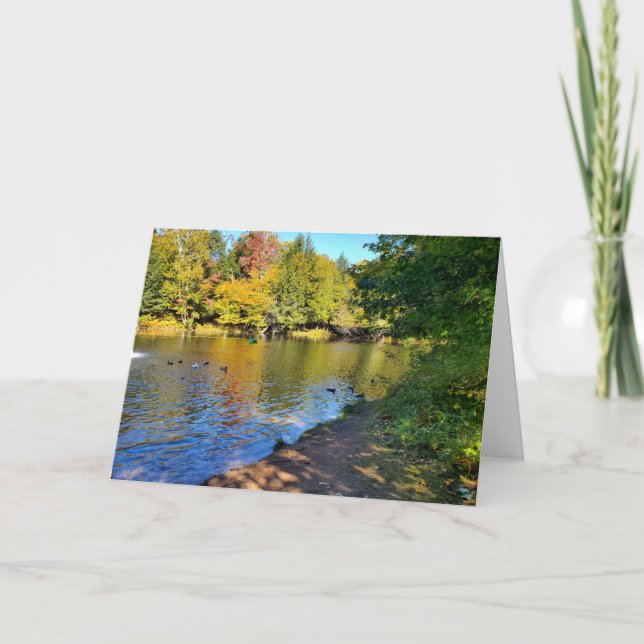 Hösten i Michigan Tack Kort (Framsida)