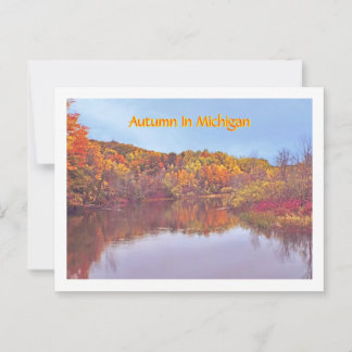 Hösten i Michigan Vykort