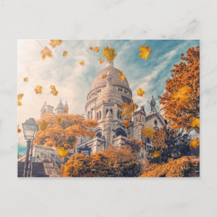 Hösten i Montmartre Vykort
