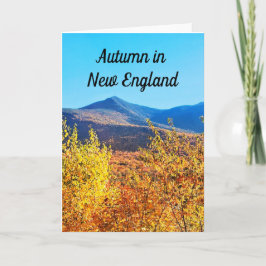 Hösten i New England-kortet Kort