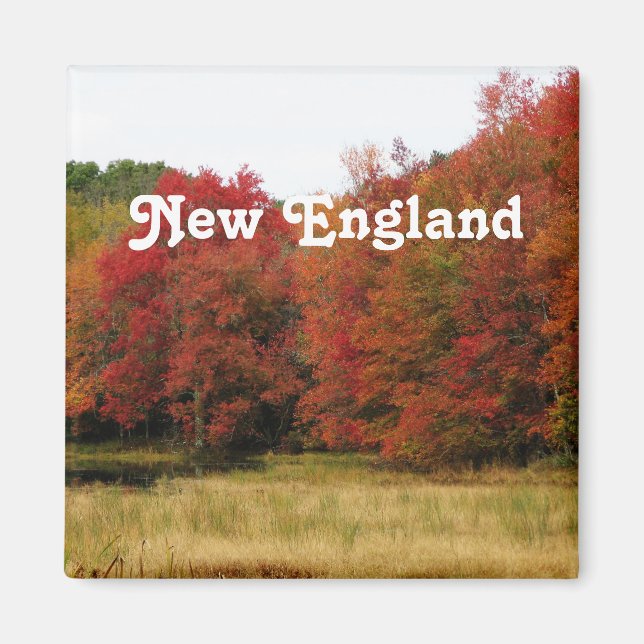 Hösten i New England Magnet (Framsidan)