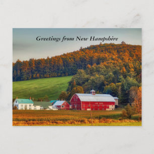 Hösten i New Hampshire Hälsning Vykort