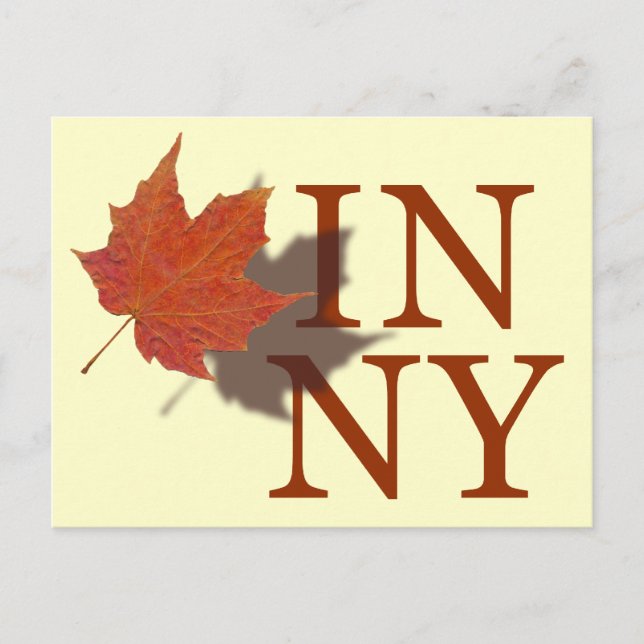 Hösten i New York Vykort (Framsida)