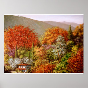 Hösten i Paraskevi Valley Poster