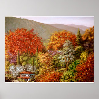 Hösten i Paraskevi Valley Poster