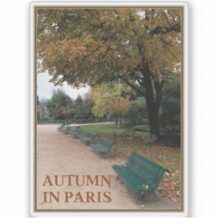 Hösten i Paris Klistermärken