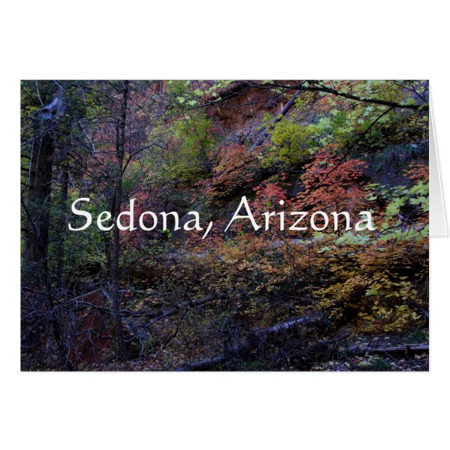 Hösten i Sedona, Arizona Hälsningskort (Framsidan Horizontal)