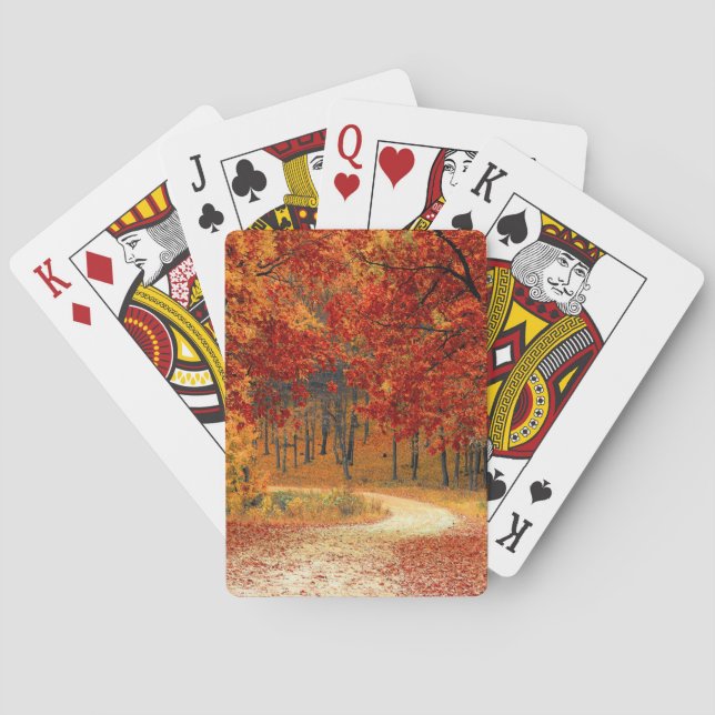 hösten i skogen casinokort (Baksidan)