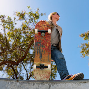 hösten i skogen mini skateboard bräda 18,5 cm