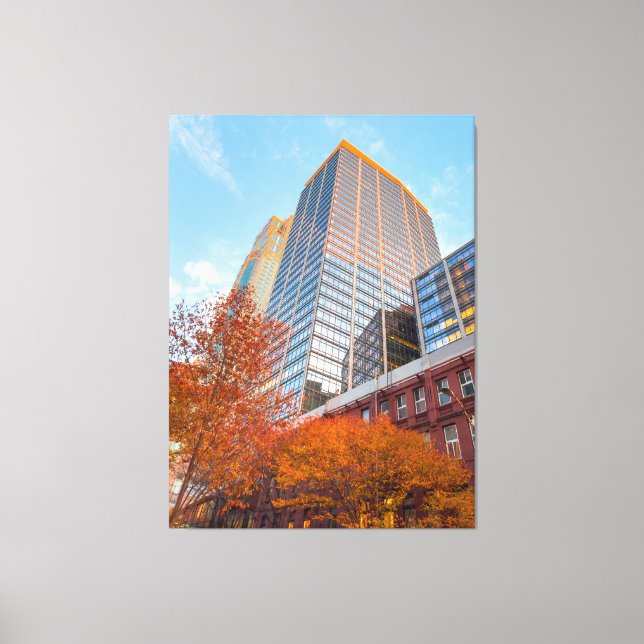 Hösten i staden canvastryck (Framsida)