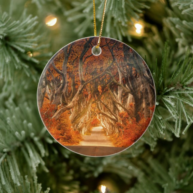Hösten i Thicket Julgransprydnad Keramik (Träd)