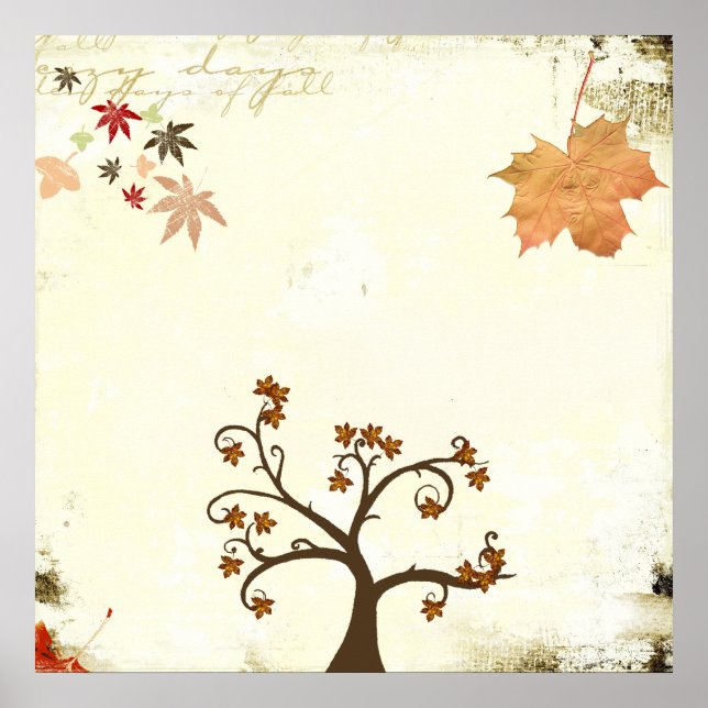 hösten känner sig poster (Framsidan)