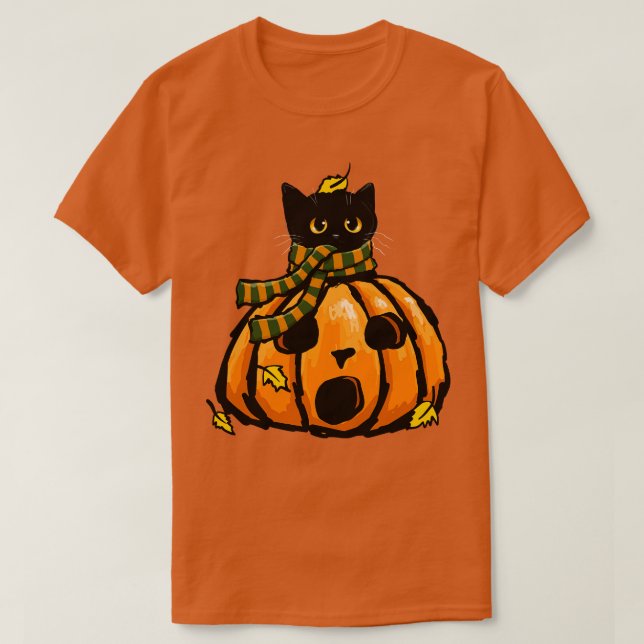 Hösten Kattunge i A Pumpkin T Shirt (Design framsida)