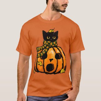 Hösten Kattunge i A Pumpkin T Shirt