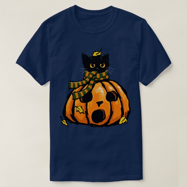 Hösten Kattunge i A Pumpkin T Shirt (Design framsida)