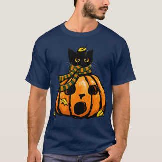 Hösten Kattunge i A Pumpkin T Shirt