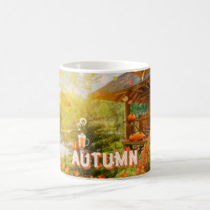 Hösten Kopp, Fall Kopp, Fall Mugg med Log Cabin