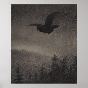 Hösten kväll Theodor Kittelsen Poster