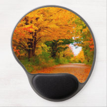 Hösten landskap av träd i landsbygdar