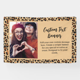 Hösten Leopard Skriv ut med Anpassningsbar Photo