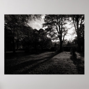 Hösten liggande Bute Park Cardiff Poster