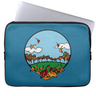 Hösten liggande scen laptop sleeve