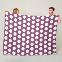 Hösten Lila Geometric White Polka dots