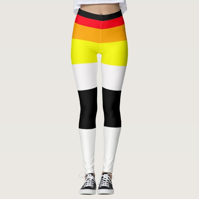 Hösten linjer leggings (Framsida)