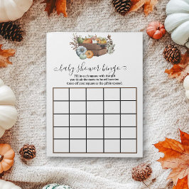 Hösten Little Pumpkin Baby Shower Bingo Game Anteckningsblock