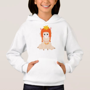 Hösten Llama, Cute Llama, Llama with Hat, Alpaca T Shirt