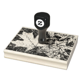 Hösten Löv Frimärke 4x6 Stämpel