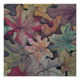 Hösten löv-hölje perfect poster