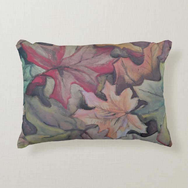 Hösten löv-hölje prydnadskudde (Framsidan)