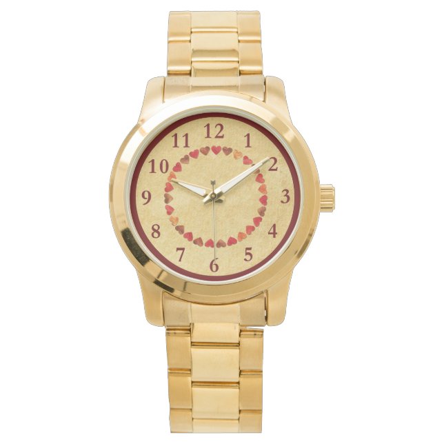 Hösten Löv lyssnar på gamla Pappra Armbandsur (Framsida)