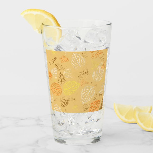 Hösten, Löv Mönster 4 Glaskopp (Framsida Ice)