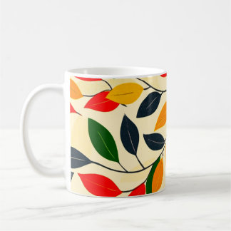 Hösten Löv Mönster Kaffemugg