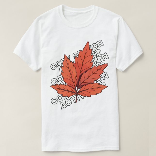 Hösten Löv T-Shirt - Fall Aesthetic Unisex Tee (Design framsida)