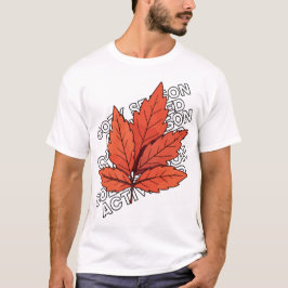 Hösten Löv T-Shirt - Fall Aesthetic Unisex Tee