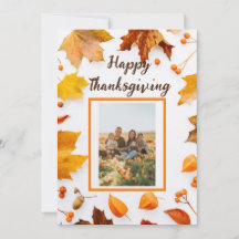 Hösten Löv Thanksgiving Hälsning