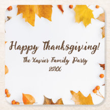 Hösten Löv Thanksgiving Middag Party