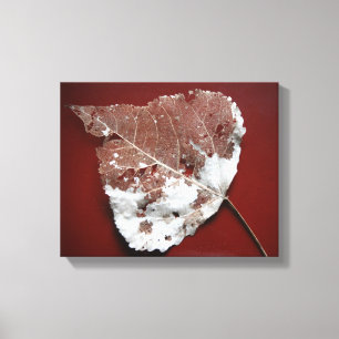 Hösten Löv Wrapped Canvas