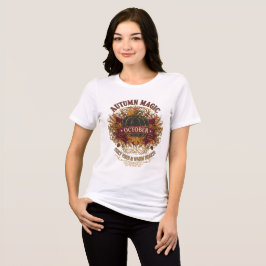 Hösten Magic oktober T-Shirt - Mysiga Vibes & Warm