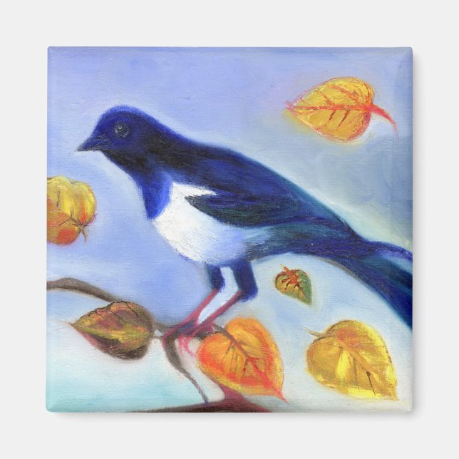 Hösten Magpie 2012 Magnet (Framsidan)